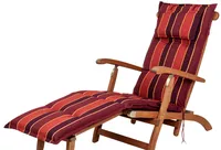 Auflage Deckchair Naxos 20208-3 bordeaux-rot gestreift 190x48x6 cm Sun Garden
