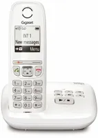 Gigaset AS470 Solo, DECT-Telefon, Kabelloses Mobilteil, Freisprecheinrichtung, 100 Eintragungen, Anrufer-Identifikation, Schwarz