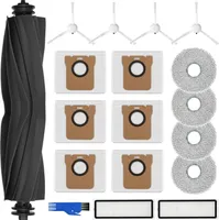 Zubehörset für Dreame L10s Ultra / L10 Ultra, 4*Mopp Wischpad 6* Staubbeutel 1*Hauptbürste 4*Seitenbürsten 2*Filter 1*Reinigungsbürste, Saugroboter Ersatzteile Zubehör