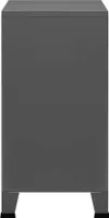 vidaXL Aufbewahrungstruhe Industrial Anthrazit 75x40x80 cm Stahl
