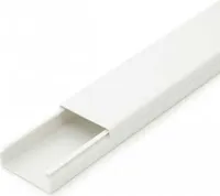 10m Kabelkanal Weiß Selbstklebend, 4,0 x 1,6 x 100 cm / 10 x 1m