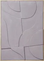 Abstraktná sivá reliéfna maľba 50 x 70 cm