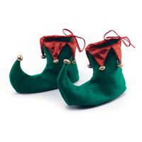Bristol Novelty - Herren/Damen Unisex Schuhe, Elf BN2859 (Einheitsgröße) (Grün/Rot)