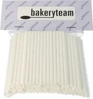 Cake Pop / Lutscher - Papierstiele 10cm weiß / 100 Stück