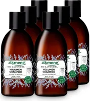 alkmene Volumen Haar Shampoo mit Bio Lavendel - veganes Haarshampoo für feines & plattes Haar - Haarpflege 6x 250 ml