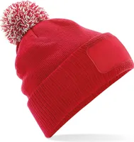 Beechfield - "Snowstar" Mütze für Herren/Damen Uni RW8795 (Einheitsgröße) (Rot/Naturweiß)