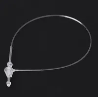 1000 Sicherheitsfäden für Etiketten | 130mm Loop Pins Set | Nutzung ohne Etikettierpistole / Heftpistole | transparent Fäden für Kleidung und andere Produktetiketten | Loop Lock Preisschild Faden