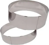 Tortenring - Metall - verstellbar - H9 cm