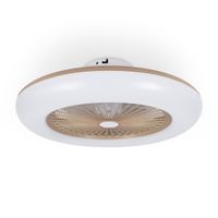 Noaton Deckenventilator mit Beleuchtung 11055G Callisto, Gold, LED Dimmbar, 3 Farbtemperaturen, Fernbedienung, für Wohnzimmer Schlafzimmer