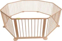 Bc-elec - 5664-0017YLB BABY LAUFSTALL 7,2M INKLUSIVE TÜR 6-ECKIG ABSPERRGITTER KAMINSCHUTZGITTER
