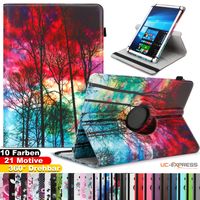 Tablet Hülle für Pritom M10 Tasche Schutzhülle Case 360 Grad Drehbar 10,1 Cover, Farbe:Motiv 20