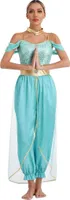 Elegantes Arabische Prinzessin Kostüm für Damen Gr. XL – Orientalische Märchenkleidung | Perfekt für Halloween, Fasching & Cosplay-Partys