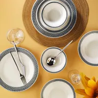 Hermia Concept, 58YMT000793, Tafelservice (12-teilig), Mehrfarbig, 100 % PORZELLAN, 27 x 27 cm