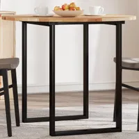Tischplatte Rund Ø90x2 cm Massivholz Akazie - Tischplatten 4008699