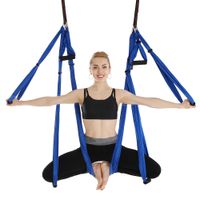 Yoga Hängematte Anti-Gravity Schwingen Hängematte Yoga Tuch hängen Schaukel Yoga Tuch Yoga 250 * 150 cm （Blau）