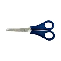 Bastelschere 13 cm mit cm-Skala –  für Schule & Haushalt! (Blau)