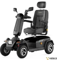 Veleco Sharpy in schwarz - 750 W - 15 km/h - Seniorenmobil - Gehhilfe - Mobilitätsroller - Elektromobil