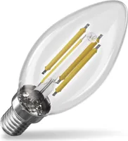 EMOS LED žiarovka Edison Candle, 3,8W náhrada za 60W žiarovku, trieda A, pätica E14, jas 806 lm, neutrálna biela 4000 K, životnosť 50000h, ZF3A43