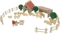 Bieco 74-002436 Bauernhof ( Holz ), 39 Teile