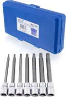 Bituxx Vielzahn Bit Satz 7tlg, M4-M10, 3/8 Aufnahme, 110 mm lang, blau, MS-17666