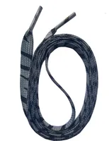 SNORS bedruckte Schnürsenkel flach - ZEBRA GRAU - 10mm - 140cm