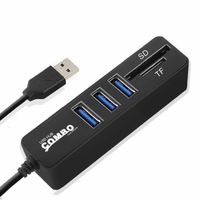 9,5 Zoll Schwarzes 1 In 2 Splitter Adapterkabel Mit USB Stromversorgung 9,5 Zoll Schwarzes 1 In 2 Splitter Adapterkabel Mit USB Stromversorgung