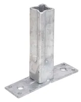 Alberts 701925 Handlaufstütze für Universalpfosten | feuerverzinkt | Breite 104 mm | Tiefe 30 mm | 2er Set
