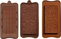 GKA 3-teilig Schokoladentafel Form aus Silikon Schokoladenform verschiedene Formen Kaffeebohnen Schokoladenriegel Waben