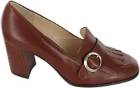 HOGL Damen Pumps aus braunem Leder 35