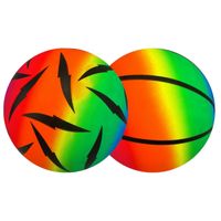 REGENBOGEN  KINDERBALL SPIELBALL STRANDBALL REGENBOGEN BALL PVC BALL CA.25 CM 