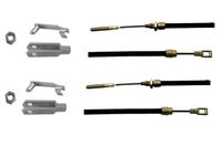 2 Stück - Bremsseil für Peitz mit Gabelkopf - HL: 1175mm - GL:1450 mm