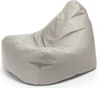 Ecopuf, Pouf-Sitzsack mit integriertem Griff, Farbe: Grau