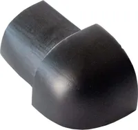 Dalsys Außeneck für Fliesenschiene Aluminium (eloxiert) Viertelkreisprofil 8mm, Schwarz Fliesenprofil