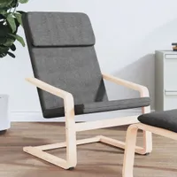 relaxační křeslo vidaXL Tmavě šedá tkanina