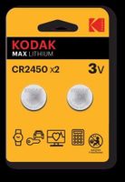 Kodak Max Lithium CR2450 Batterie (2 Stück)