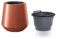 Prosperplast s.r.o. Kvetináč s vložkou HEOS meď 43,9 cm