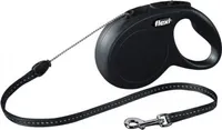 FLEXI Rollleine New CLASSIC Seil - 8m, bis 20kg - Schwarz