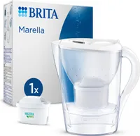 Brita Wasserfilter-Kanne Marella weiß 2,4L inkl.1 MX Pro Kartusche (1er Pack)
