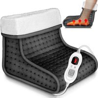 sinnlein Fußwärmer Anthrazit mit 6 Temperaturstufen & Timer | Fußheizung elektrisch | Überhitzungsschutz & Abschaltautomatik