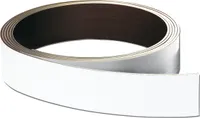 Magnetband 1000 cm x 10-50 mm, 0,8 mm, weiß