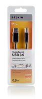 BELKIN USB 3.0 Pro Kabel, Stecker A - Stecker B, 0,9m