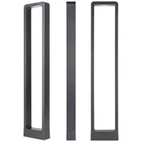 LED Gartenleuchte 80cm 4000K Neutralweiß 400lm 7W 120° IP54 Pollerleuchte Anthrazit