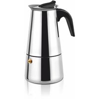 Italienische Kaffeemaschine Haeger Moka Edelstahl 18/10