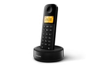 Philips D1601B / 01- Schnurloses DECT-Telefon mit 1 Mobilteil, großem Display (4,1 cm) und Anrufer-ID - Schwarz