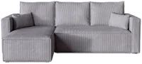 BroMARKT Ecksofa TOP Schlaffunktion Bettkasten L-Form Grau