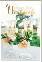 Hochzeit - Glückwunschkarte im Format 11,5 x 17 cm - Standesamt