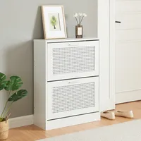 Wywrotka do butów "Vesilahti" z 2 klapami na 8 par butów 80 x 60 x 24 cm biała