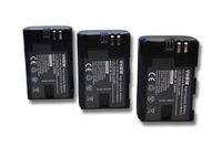 vhbw 3x Akku kompatibel mit Blackmagic Micro Studio Camera 4K, Micro Cinema Camera 4K, Pocket Cinema 4K Kamera (2000 mAh, 7,2 V, Li-Ion), Infochip