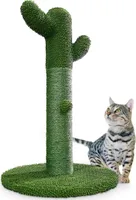 Gopets Kratzbaum für Katzen – Kaktus mit Seil – Kratzbrett – Kratzmöbel mit Spielzeug – 65 cm