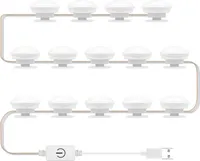 LED kosmetické zrcadlo žárovka zrcadlo přední světlo USB make-up světlo tři barvy stmívatelné zrcadlo světlo náplň světlo